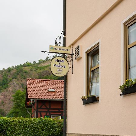 Hotel & Ferienwohnungen Bohlenblick Saalfeld Saale Bagian luar foto