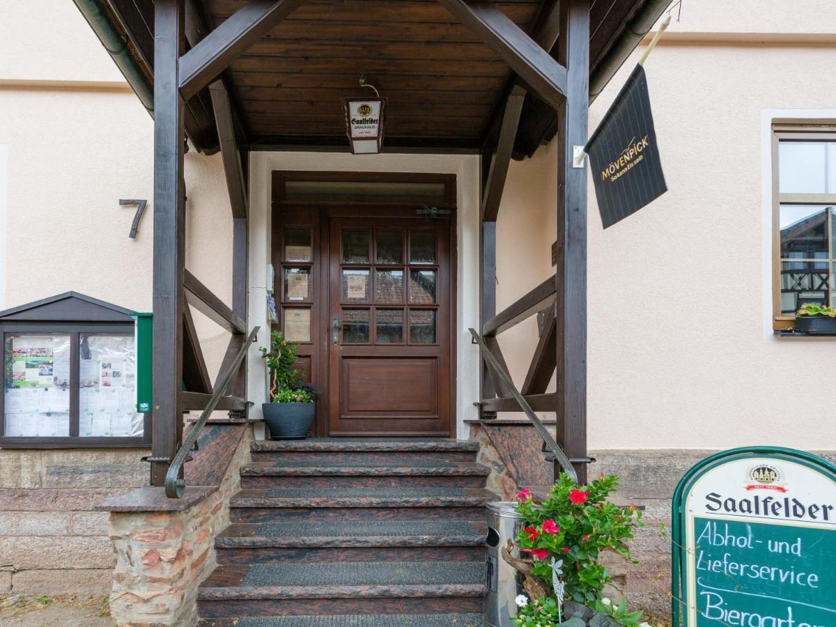 Hotel & Ferienwohnungen Bohlenblick Saalfeld Saale Bagian luar foto